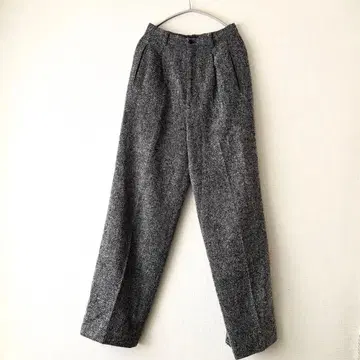 [ Ballsey ] 트위드 팬츠 센터 프레스 36 트위드 긴 길이