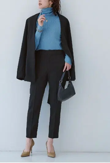 유어스 블랙 스틱 팬츠 L