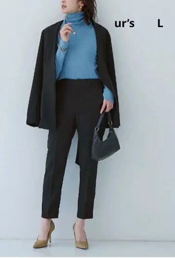 유어스 블랙 스틱 팬츠 L