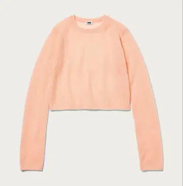 H 모헤어 나일론 울 숏 니트 풀오버