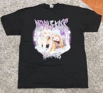 악마의 KISS 티셔츠 밴드 티셔츠 아이돌