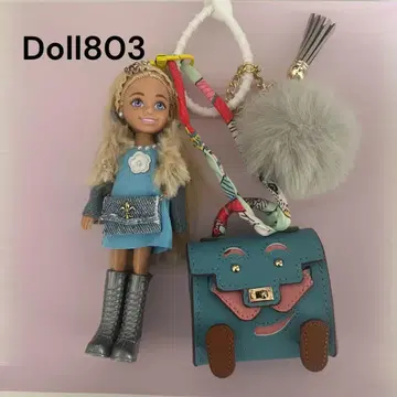 새상품 신상 바비 첼시 인형과 가죽 백 세트 마텔사