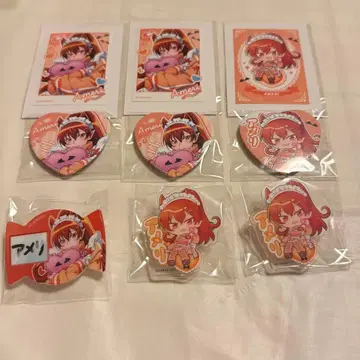 마계의 전학생! 이루마 군 저지 메이드 복권 아멜리 네임 클립 캔뱃지