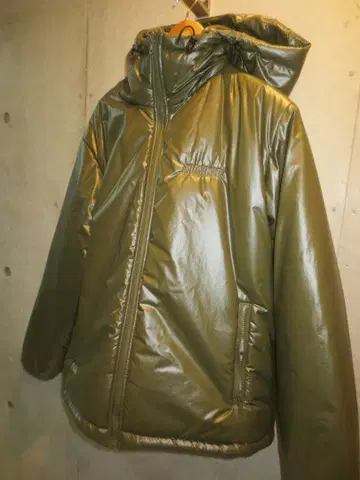 XLARGE 올리브 후드 부착 다운 자켓 S