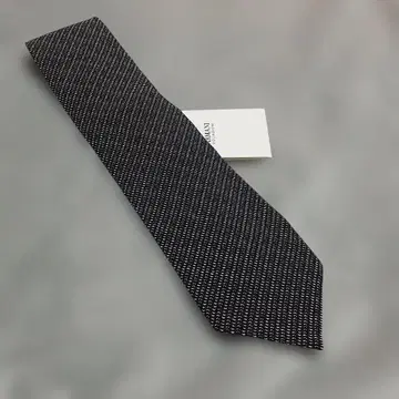 아르마니 실크 넥타이 블랙/화이트