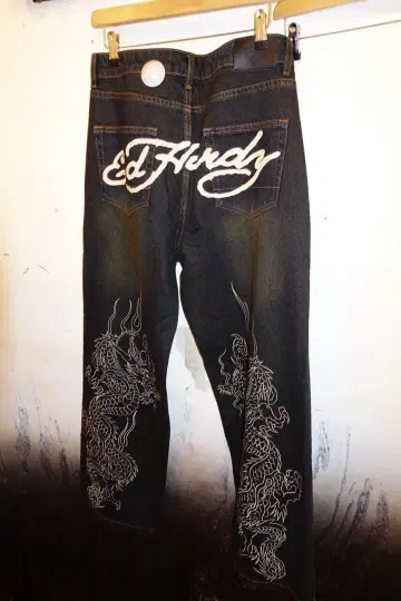 Ed Hardy 데님 팬츠 y2k 헤이세이 갸루 00