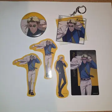 주술회전 나나미 켄토 캔뱃지 아크링 키링 클리어 카드 스티커