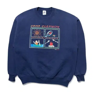 구제 의류 USA 90S 빈티지 걸스카우트 캠핑 맨투맨