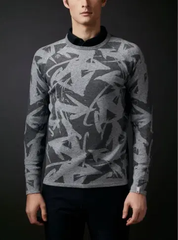 데상트 골프 스웨터 남성용 XO