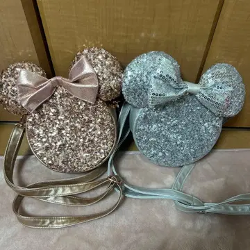 미키 스팽글 숄더백