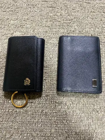 던힐 블랙 가죽 명함지갑 / 6연 키케이스