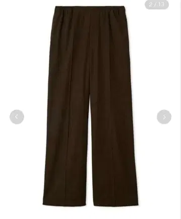 Mila Owen 코듀로이 센터 프레스 와이드 이지 팬츠