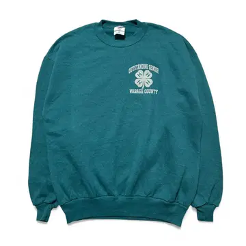 구제 의류 USA제 90S 클로버 빈티지 맨투맨 로고