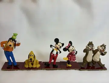 디즈니 피규어린 5체 세트 미키 플루토 구피 미니