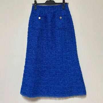 스트로베리 필드 트위드 스커트 블루