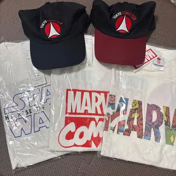 marvel dc starwars 코믹콘 네이비 T 셔츠 모자 캡