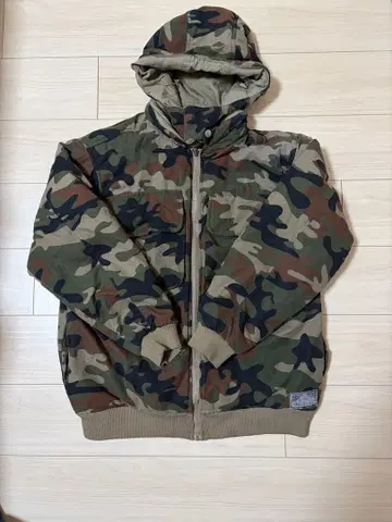 EDDIE BAUER 카모플라쥬 후드 부착 자켓