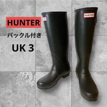 [ 스테디셀러 ] HUNTER 네이비 롱 부츠 버클 포함