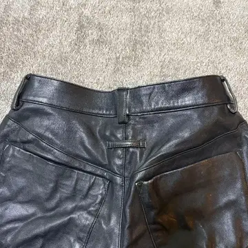 90s y2k Gaultier Homme 블랙 가죽 팬츠 70 사이즈