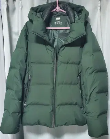 2023년 구매 유니클로 M 심리스 다운 후드티