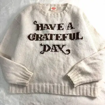 [ HAVE A GRATEFUL DAY ] KNIT CREW / L