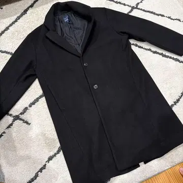 백 넘버 블랙 체스터 코트 M