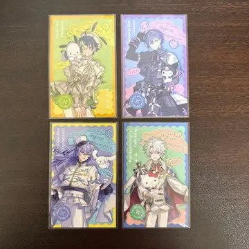 Dytica 산리오 캐릭터즈 랜덤 사진풍 카드 4개 세트