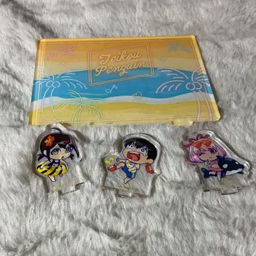 전력 회피 플래그 양 아크릴 스탠드