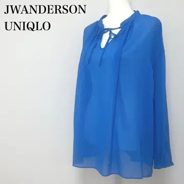 UNIQLO JW 앤더슨 코튼 시어 볼륨 블라우스 XL