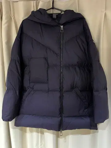 DUNO 네이비 다운 자켓 후드 부착