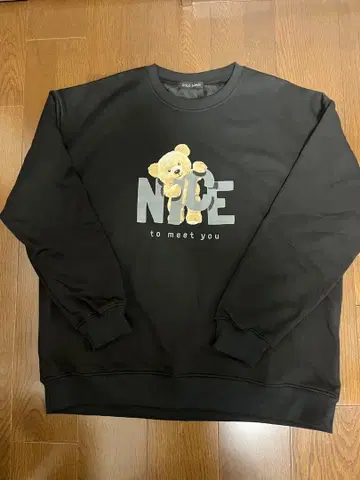 블랙 맨투맨 빅 사이즈