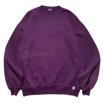 90s 러셀 애슬레틱 퍼플 무지 맨투맨 XL 사이즈 상당 빈티지