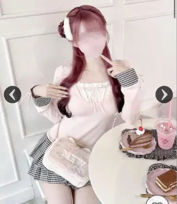 honey mew 하운드투스 체크 플리츠 도킹 원피스