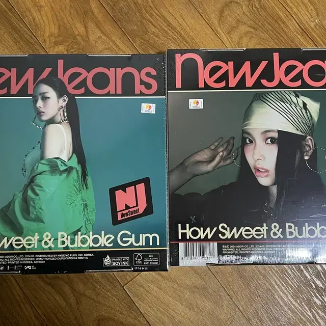 뉴진스 하우스윗 앨범 민지, 혜인 미개봉