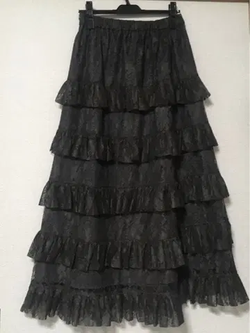 두클라쎄 레이스 캉캉 스커트 11호 L 사이즈 그레이 계열