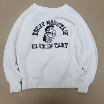 70s 맨투맨 빈스웨 래글런 슬리브 USA제 칼리지