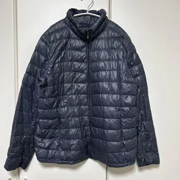 UNIQLO 도트 무늬 다운 자켓 XL 네이비