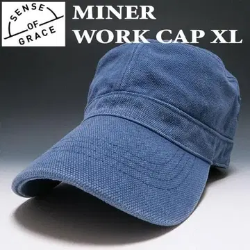 새상품 센스 오브 그레이스 캔버스 워크캡 XL 네이비 빅 사이즈