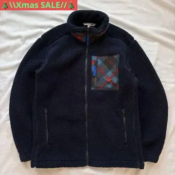 새상품급 JW ANDERSON 유니클로 보아 플리스 블루종 집업 M