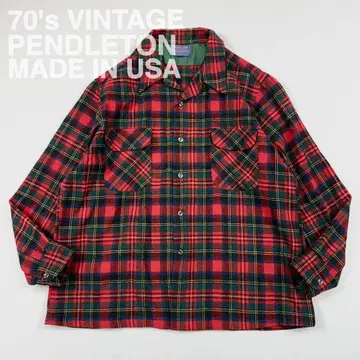 70년대 USA PENDLETON 펜들턴 보드셔츠 울셔츠