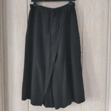 울 혼방 가우초 팬츠 랩 스타일 Plantation