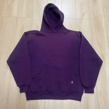 RUSSELL 90's USA제 무지 후디 페이드 후드티 퍼플