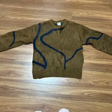 CIAOPANIC TYPY 브라운 블루 스웨터 M