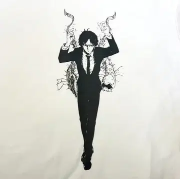 헌터헌터 클로로 T셔츠 XL 화이트 환영여단 단장 시즈크 바닥 곤