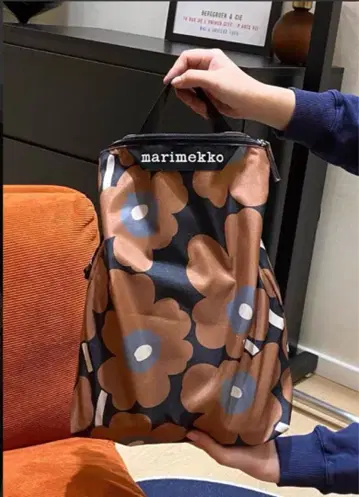marimekko 플라워 패턴 숄더백