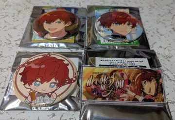 앙상블 스타즈!! ALKALOID 아마기 히이로 배지 4개 세트