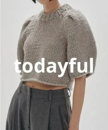 todayful Puffsleeve Hand Knit