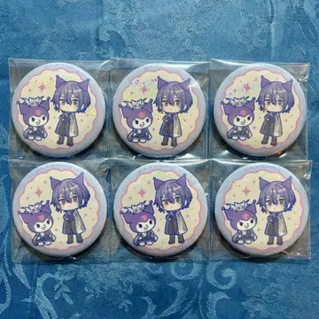 니지산지 코야나기 로우 캔뱃지 SD 산리오 콜라보