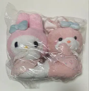 요시토쿠 산리오 콜라보 마이멜로디 크리미 토끼 봉제 인형 세트