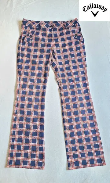 Callaway 체크 무늬 골프 팬츠 LL